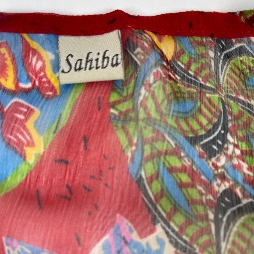 Sahiba Womens Blouse Coverup Multicolor Beaded - Picture 5 of 8